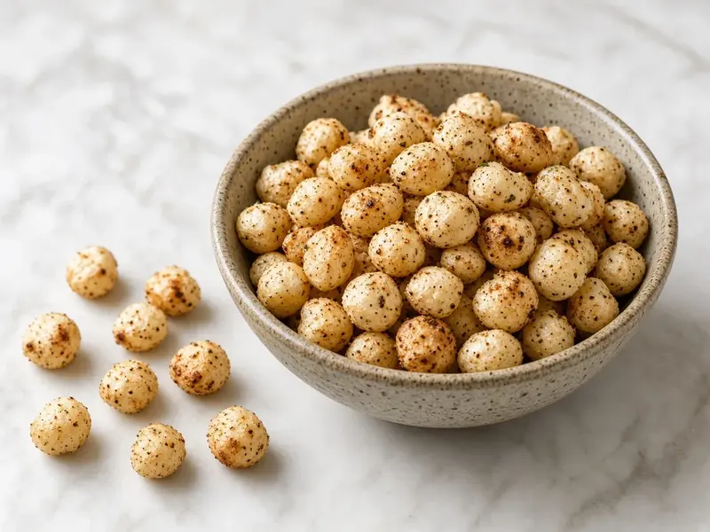 Roasted makhana served as a snack